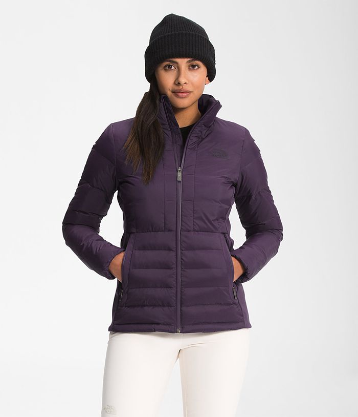 Plumifero The North Face Mujer Moradas Oscuro Evelu Hybrid 64925URIZ